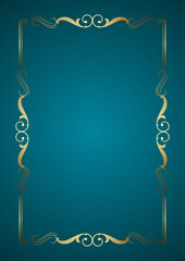 Elegant background with decorative gold border