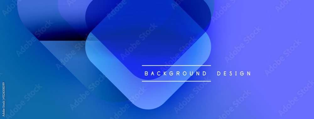 Leinwandbilder Abstract blue gradients overlap creating dynamic visual effect. Text reads background design centered within composition. Modern, clean aesthetic.