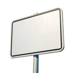 Obraz premium Blank Rectangular Sign: Perfect for Roadside, Street, or Directional Signage Templates