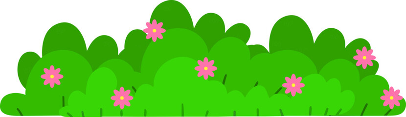 꽃 잔디 나무 덤불 드로잉 아이콘(flower tree bush drawing icon)