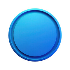 Vivid Blue Circular Design Element Abstract Background, isolated on transparent background, perfect cutout, PNG