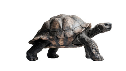 Large tortoise in profile view