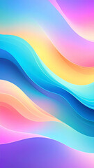 Abstract background featuring flowing wavy lines in a vibrant and dynamic design with a colorful palette