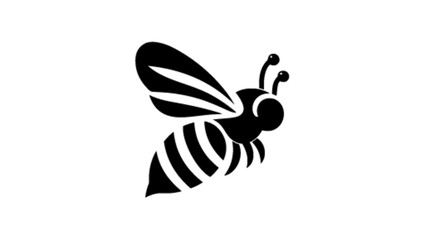 bee, insect, cartoon, honey, vector, illustration, animal, wasp, fly, nature, isolated, yellow, bug, flower, cute, flying, black, macro, honeybee, wings, bumblebee, wing logo vector icon 