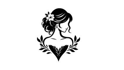 dress, bride, wedding, woman, fashion, beauty, gown, vector, princess, illustration, silhouette, people, model, dance, elegance, marriage, art, lady, clothing, bridal, costume, clothes,  glamour logo 