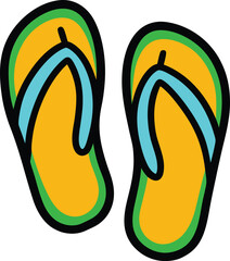 flip flops vector illustration