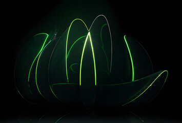 Visual luminous effects line radius light technology background neon light beams in motion Racing car flash effects and dynamic with luminous laser,creating an electrifying visual for speed