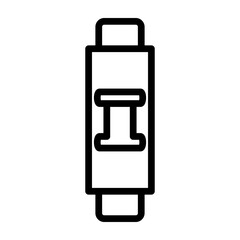 Obraz premium Circuit Breaker Vector Line Icon Design