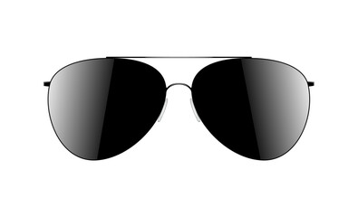 Realistic sunglasses. Summer glasses for eye protection.  vector illustration