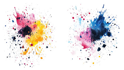 Fototapeta premium Exploding vibrant colors in abstract design