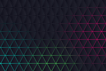 Modern seamless diamond grid in colorful glowing design expressing art abstract shape geometry vector background