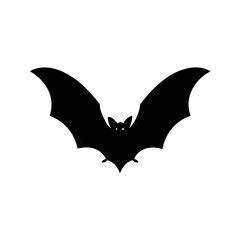 bat with wings spread isolated on a white background on white background , no background