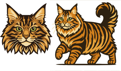 Maine coon vector.eps