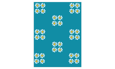 Floral fabric pattern background design for use.