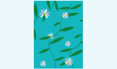 Floral fabric pattern background design for use.