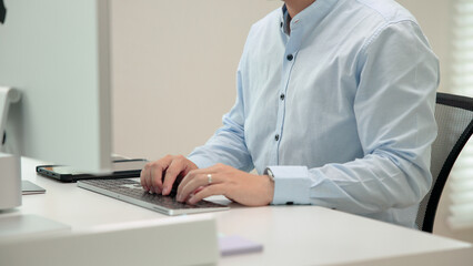 Smart AI cyber bot IT deep tech tools help write prompt python code web screen. Asia people asian man typing busy work predict big data mining center office upskill STEM expert skill job coder course.