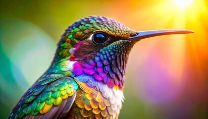 Hummingbird's Shimmering Plumage