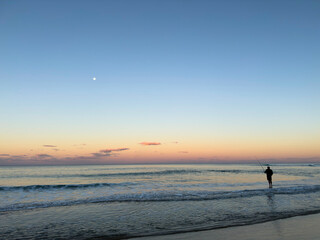 Winter's dusk, Stumers Creek, Coolum, Sunshine Coast, Queensland, Australia