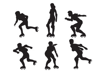 runners vector silhouettes