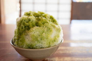 おかげ横丁 団五郎茶屋の赤福氷