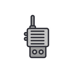 Fototapeta premium Isolated Walkie Talkie Illustration For Communication And Security Needs