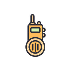 Illustrative Walkie Talkie Icon Depicting Communication And Technology