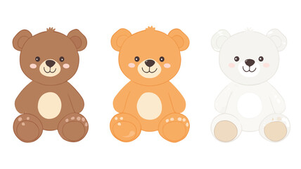 Adorable Bear Doll Vector Illustration for Isolated Designs