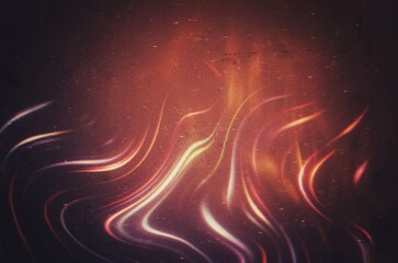 Warm color grainy light leaks effect, dust scratches film grain texture