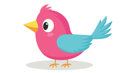 Fototapeta premium Social Media Bird Vector Isolated - Professional High-Quality Vector Illustration