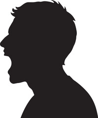 Person Screaming Vector