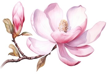 Fototapeta premium Flower magnolia blossom petal.