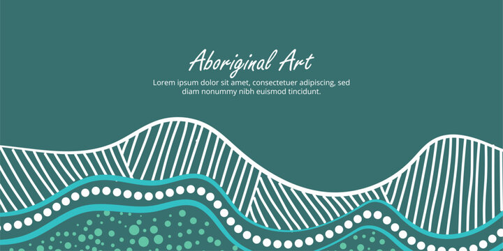 Indigenous art poster with space for your custom wording