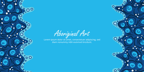 Template poster with Indigenous patterns and editable section