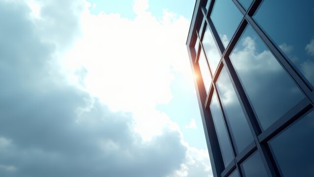 Energy efficient building with tinted windows