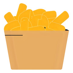 french fries in a basket
