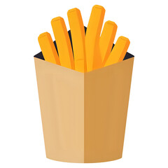 french fries in a box