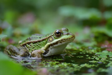 Fototapeta premium frog on the ground
