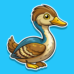  pied-billed-grebe-bird--sticker