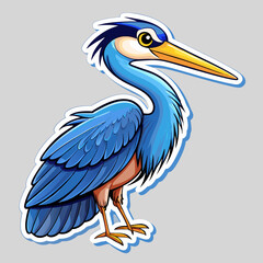 illustration of a white pelican