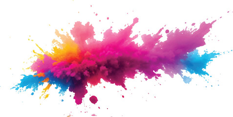 
Radiant Watercolor Brush Strokes and Explosive Colorful Splashes on a White Canvas, Blending Abstract Art with a Playful, Modern Touch to Create an Exciting and Dynamic Visual Experience.
