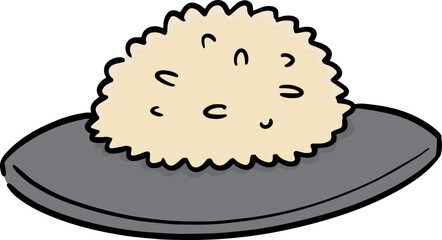 Illustration of sticky rice
