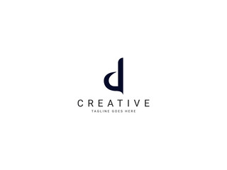 d modern letter logo