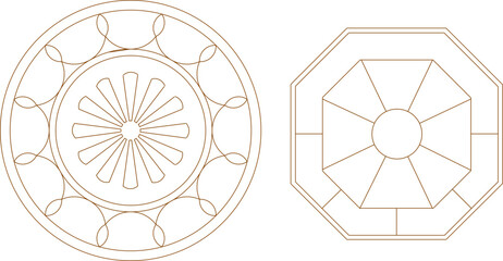 sketch vector illustration silhouette design ornament decoration mandala rosette classic vintage ethnic modern traditional 
