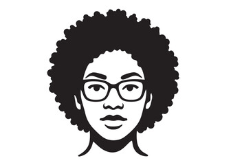 woman face glasses logo silhouette vector, woman wearing glasses logo icon silhouette, woman head with sunglass silhouette vector, girl with glasses silhouette on white background
