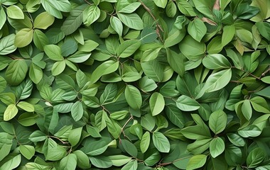 Obraz premium Green leaves background