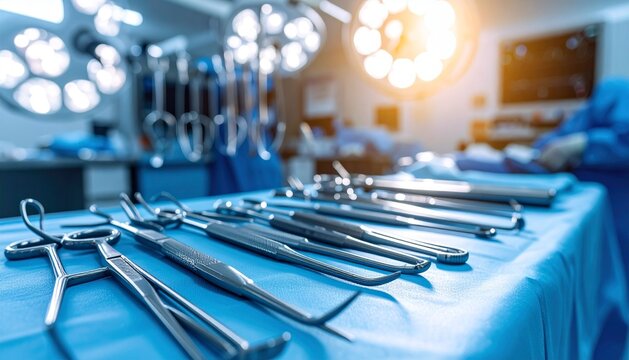 Surgical Instruments and Equipment in an Operating Room