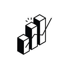 Bar Chart Vector icon