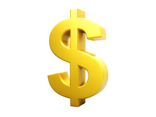 Obraz premium Gold Dollar Sign: Financial Symbol, Wealth, Currency Icon