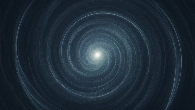 Swirling glowing particle vortex spinning in seamless loop with dark background and soft lighting motion for science and tech visuals