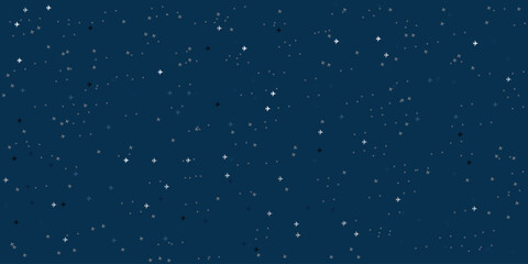 Abstract airplane pattern of evenly spaced different sizes and opacity on deep blue Background.